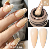 Hivava  -  7ml Dark Nude Rubber Base Gel Nail Polish Semi Permanent UV Gel LED Nail Art Varnish For Nails Manicure DIY Design