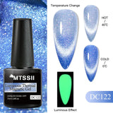 Hivava  -  7ml Cat Magnetic Gel Nail Polish Semi Permanent Dynamic Glitter Reflective Nail Gel Soak Off UV Gel Nail Art Varnish