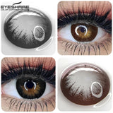 Hivava  Color Contact Lenses for Eyes Beauty Eye Colored Lenses Black Chocolate Color Lenses Natural Contact Lens Beauty Makeup