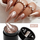 Hivava  -  8ml Metallic Painting Nail Gel Polish Gold Silver Creative Elastic Nail Gel for PaintingDrawing Magic Mirror Gel Varnish