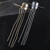 Hivava Glossy Metal Tassel Hairpin Hair Stick For Women Golden Ponytail Hair Clamps Retro Temperament Styling Tools Hairpin Accessories