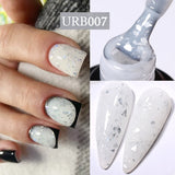 Hivava  -  7ml Sparkling Glitter Rubber Base Gel Nails Shining Glitter Semi Permanent Soak Off UV LED Varnish All for Manicure