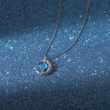 Hivava Star Moon Pendant Necklaces for Women Simple Clavicle Chain Fashion Jewelry Accessories