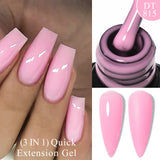 Hivava  -  7ml Nude Pink Clear Rubber Base Gel Nail Polish For Nails Semi Permanent UV Gel LED Nail Art Varnish Manicure