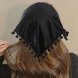 Hivava   -  Bohemia Headband Hairbands Turban Hair Scraf Summer Printing Fringe Triangle Bandana Women Fashion Hair Accessories