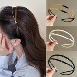 Hivava   -  Oval Headband Elastic Hair Hoops Women Wash Face Non-slip Headbands Hair Band Girls Fashion Korean Headwear Coffee Accessories