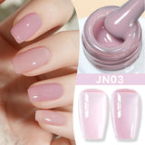 Hivava  -  Milky White Jelly Nude Gel Nail Polish 10ml White Translucent Soak Off Gel Vernis Semi Permanent Need UV Light Cure