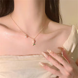 Hivava New Fashion Trend Unique Design Elegant Delicate Tulip Pearl Necklace Women Jewelry Wedding Party Premium Gift