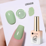 Hivava  -  15ml Mint Green Jelly Nail Gel Nude Gel Nail Polish White Translucent Soak Off Gel Vernis Semi Permanent Long Lasting