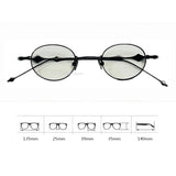 Hivava  Korean Oval Alloy Glasses Frame Women Lovely Ins No Makeup Plain Glasses Men Eyewear Cute Decorative Computer Glasses