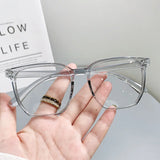 Hivava  Ins Anti-Blue Light Myopia Glasses Women Big Frame Eyewear Optical Spectacle Eyeglasses Computer Glasses Men