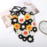 Hivava  -  Customized Hair Scarf Retro Crochet Hair Bands Ladies Knitting Flower Headbands Fashion Headwarp Party Rave Hair Accessories