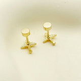 Hivava  -  Lovely Airplane Charms Stainless Steel Earring For Women's Fashion Jewelry Funny Aircarft 14K Gold Plated Earring Plane