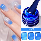 Hivava  -  10ml Blood Red Jelly Gel Nail Polish Halloween Nails Art Gel Polish Sheer Translucent Nail Gel for Winter Manicure