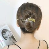 Hivava  Rhinestone Tassel Hair Claw Clip Bun Women Flower Hairpin Headwear Hairgrip Metal Barrette Banana Twist Hair Accessories Jewelry