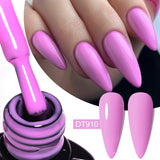 Hivava  -  7ml Dark Nude Rubber Base Gel Nail Polish Semi Permanent UV Gel LED Nail Art Varnish For Nails Manicure DIY Design