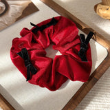 Hivava  -  New Year Red Hair Headband Rope Christmas Hairband Woman Girls Fashion Sweet Hair Ties Rubber Band Female Party Hair Accessories