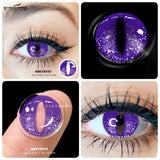 Hivava 1 Pair Cosplay Color Contact Lenses for Eyes Multicolored Contact Lenses Anime Halloween Lenses Yearly Eye Color Lens