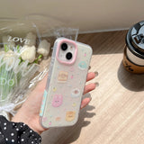 Hivava  Cartoon Cute Toast Animals Phone Case For Iphone 14ProMax 15Pro 13 14 15 Pro Max 13ProMax 14Pro 3D love Pendant Ins Funda Shell