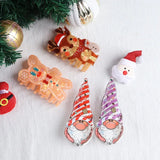 Hivava  -  Christmas Gingerbread Man Hair Claw Cute Elk Deer Crab Hair Clip Cartoon Claw Clip Hair Accessories for Women Girls