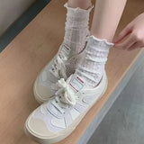 Hivava  Women Summer Socks Mesh Lace Sexy Ultra-thin Transparent Soft Short Sock Stretch Elasticity Ankle Lolita JK Sox Harajuku Retro