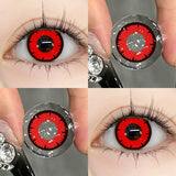 Hivava  -  Hot Sale 1 Pair Halloween Colored Contact Lenses Cosplay Red Eye Lenses Anime Soft Beautiful Pupil Anime Yellow Lens