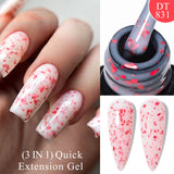 Hivava  -  7ml Thread Shell Rubber Base Gel Nail Polish 2 In 1 Aurora Pearly Shells UV LED Nail Art Gel Varnish For Nails