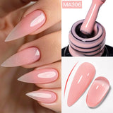 Hivava  -  7ml Dark Nude Rubber Base Gel Nail Polish Semi Permanent UV Gel LED Nail Art Varnish For Nails Manicure DIY Design