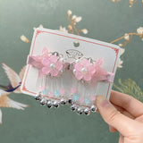 Hivava Butterflies and Rabbits Falling in Love Under the Lunar Eclipse Cottagecore Princesscore Fairycore Princesscore Coquette Soft Girl Kawaii Hair Clip Accessory Set