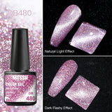 Hivava  -  7ml Cat Magnetic Gel Nail Polish Semi Permanent Dynamic Glitter Reflective Nail Gel Soak Off UV Gel Nail Art Varnish