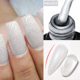 Hivava  -  7ml Thread Shell Rubber Base Gel Nail Polish 2 In 1 Aurora Pearly Shells UV LED Nail Art Gel Varnish For Nails