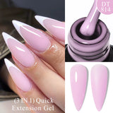 Hivava  -  7ml Nude Pink Clear Rubber Base Gel Nail Polish For Nails Semi Permanent UV Gel LED Nail Art Varnish Manicure