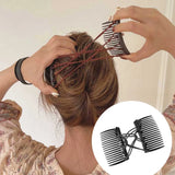 Hivava  -  Vintage Creative Magic Hair Comb Double Row Elastic Hair Comb Disc Hair Clip For Women Headwear Hair Comb Hair Clip Fashion Hair