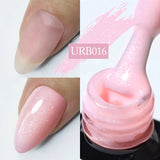 Hivava  -  7ml Champagne Gold Reflective Glitter Rubber Base Gel Nail Polish Sparkling Glowing Semi Permanent Nail Art UV Gel