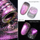 Hivava  -  7ml Cat Magnetic Gel Nail Polish Semi Permanent Dynamic Glitter Reflective Nail Gel Soak Off UV Gel Nail Art Varnish