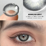 Hivava NEW Style Eyes Contacts Lenses Colored Contact Lens for Eye 1pair Blue Contact Lens Yearly Beauty Makeup Red Eye Lenses