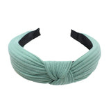 Hivava  -  Knitted Knotted Solid Wide Headbands Women Girls New Fashion Hair Hoop Simple Cross Knot Hairbands Headwear Hair Accessories