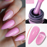 Hivava  -  7ml Nude Pink Clear Rubber Base Gel Nail Polish For Nails Semi Permanent UV Gel LED Nail Art Varnish Manicure