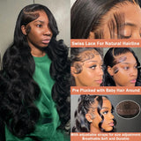 Hivava  Wear And Go Glueless Body Wave Lace Closure Wig 5×5 6x4 HD Lace Closure Wig Pre Plucked Hairline Pre Cut Human Hair Wigs Bling