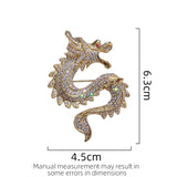 Hivava  Winter Women's Light Luxury Brooch Dragon Niche Classic Design Both Men And Women Can Wear Brooch Accessories