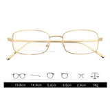 Hivava  Retro Gentle Alloy Glasses Frame Women Ins ANTI-BLUE Plain Glasses Men Eyewear Cute Decorative Computer Glasses