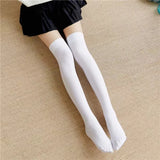 Hivava  New Women Socks Fashion Stockings Casual Cotton Thigh High Over Knee Cotton High Socks Girls Womens Female Long Knee Sock