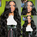 Hivava  Glueless Wig Human Hair Ready To Wear Preplucked Wigs Brazilian Body Wave 5x5 6x4 Transparent Lace Frontal Human Hair Wig PreCut