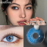 Hivava  1 pair NEW Fashion Colored Contact lenses Natural Blue Green Colorful Contact Lens For Eyes Makeup Yearly Eyes Contacts