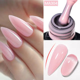 Hivava  -  7ml Dark Nude Rubber Base Gel Nail Polish Semi Permanent UV Gel LED Nail Art Varnish For Nails Manicure DIY Design