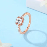 Hivava  -   Rings For Women Original Infinity Love Heart Engagement Wedding Ring Rose Gold Crystals Luxury Jewelry