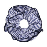 Hivava  -  Blue Stripes Double-layer Large Scrunchy Hair Accessory