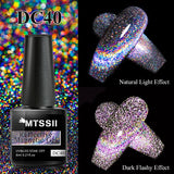 Hivava  -  7ml Cat Magnetic Gel Nail Polish Semi Permanent Dynamic Glitter Reflective Nail Gel Soak Off UV Gel Nail Art Varnish