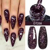 Hivava  -  7ml Dark Nude Rubber Base Gel Nail Polish Semi Permanent UV Gel LED Nail Art Varnish For Nails Manicure DIY Design