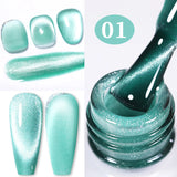 Hivava  -  10ml Silver Water Light Cat Magnetic Gel Nail Polish Nail Supplies Vernis Semi Permanent Gel for Fall Winter Nails